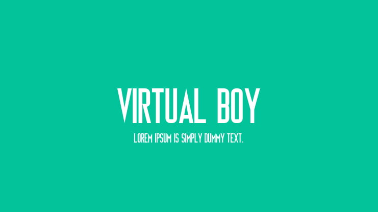 Virtual Boy Font