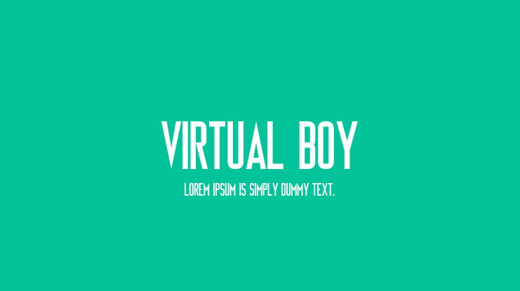 Virtual Boy Font