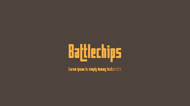 Battlechips Font