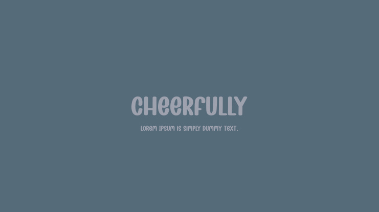 Cheerfully Font