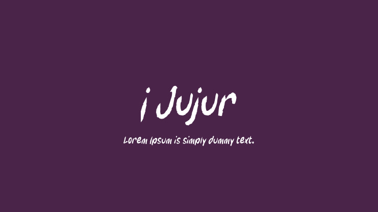 j Jujur Font