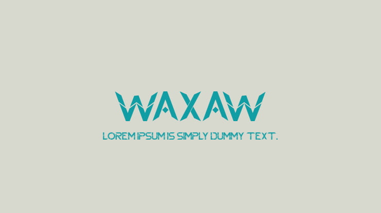 Waxaw Font