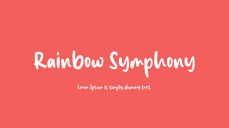 Rainbow Symphony Font