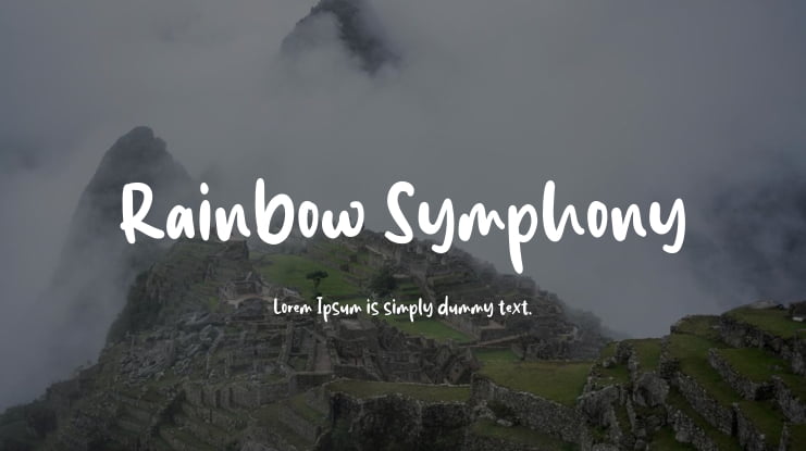 Rainbow Symphony Font