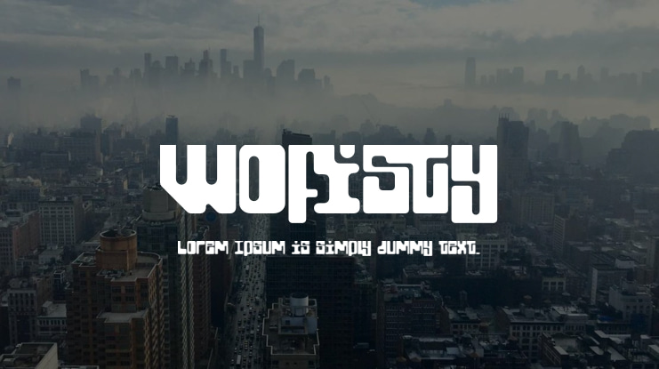 Wofisty Font
