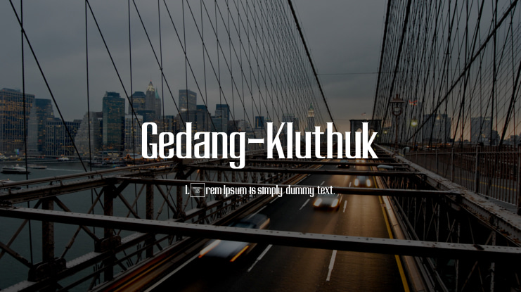 Gedang-Kluthuk Font