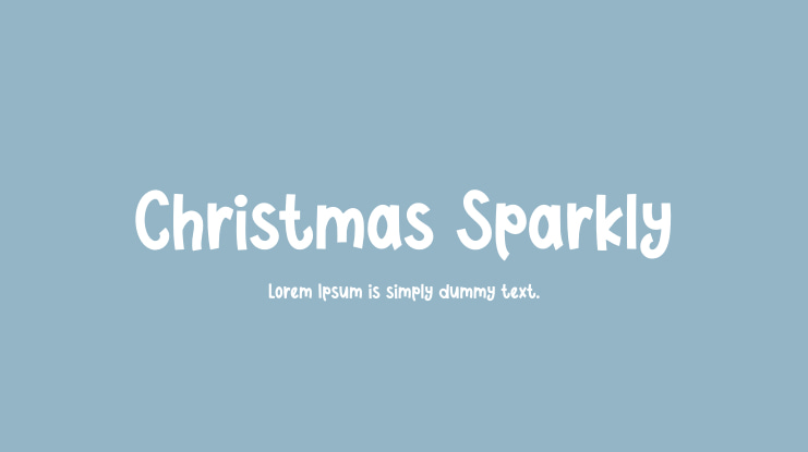 Christmas Sparkly Font
