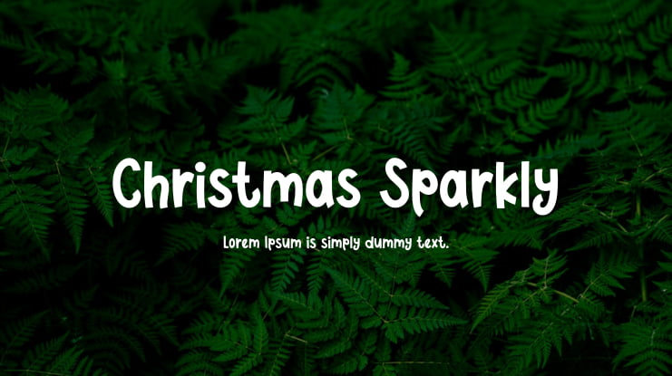 Christmas Sparkly Font