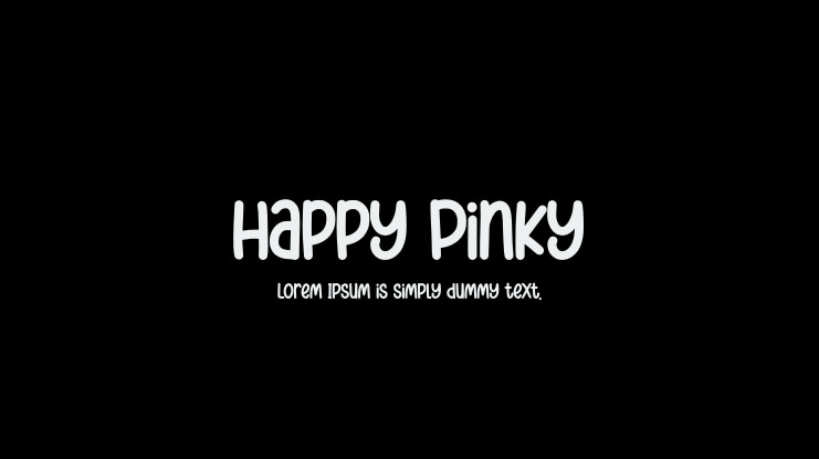 Happy Pinky Font