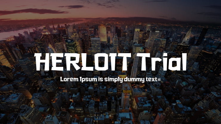 HERLOIT Trial Font