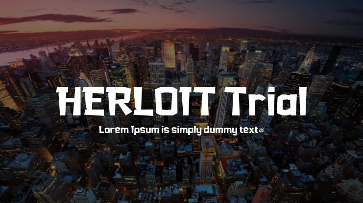 HERLOIT Trial Font