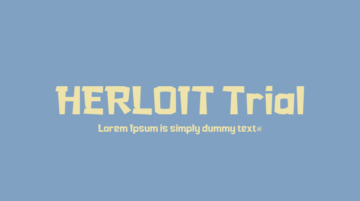 HERLOIT Trial Font