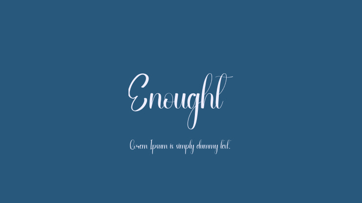 Enought Font
