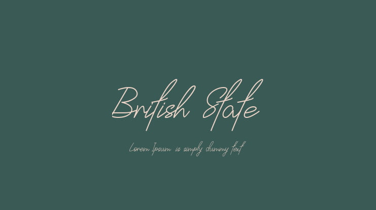 British State Font