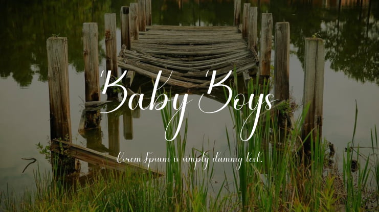 Baby Boys Font