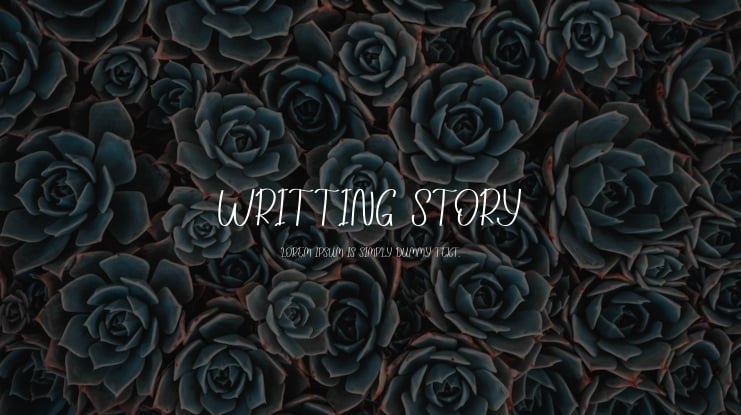 Writting Story Font