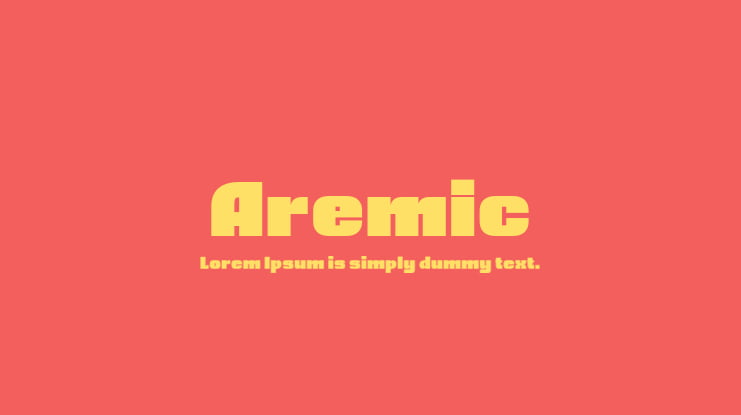 Aremic Font