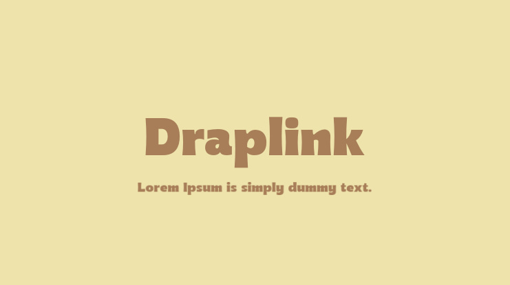 Draplink Font