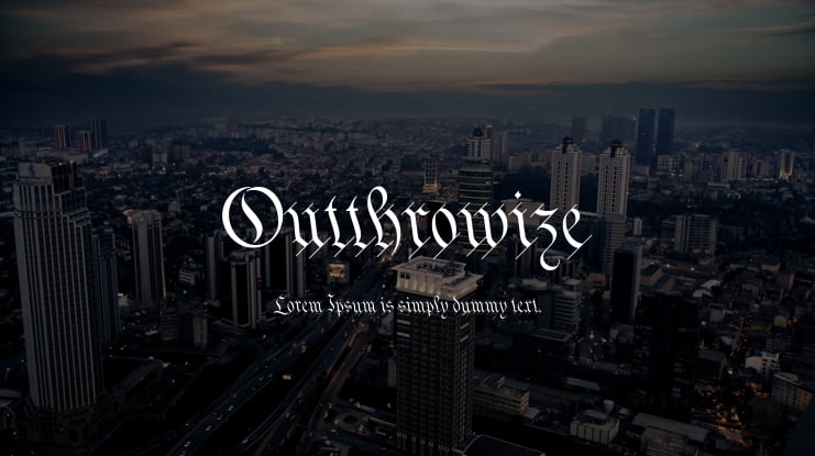 Outthrowize Font