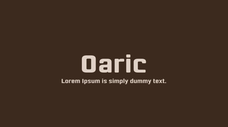 Oaric Font