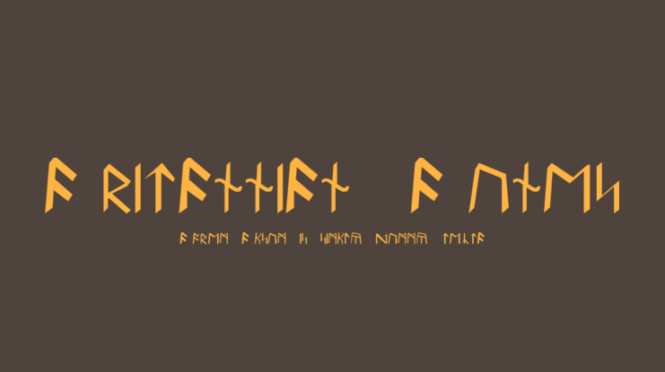 Britannian Runes Font