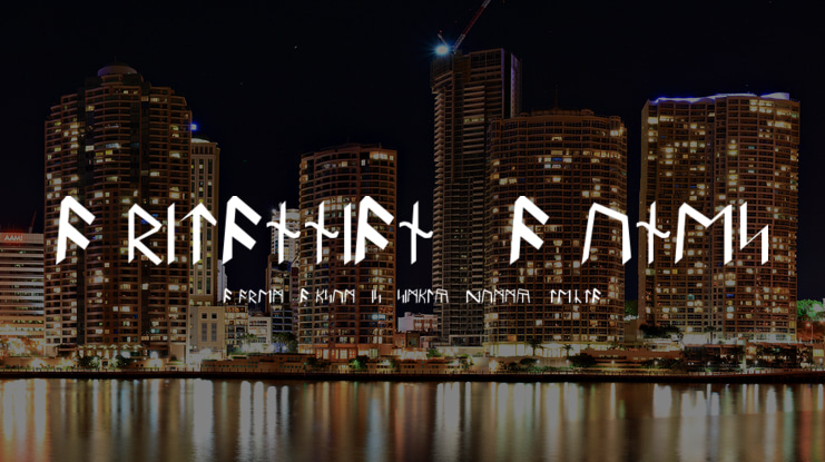 Britannian Runes Font