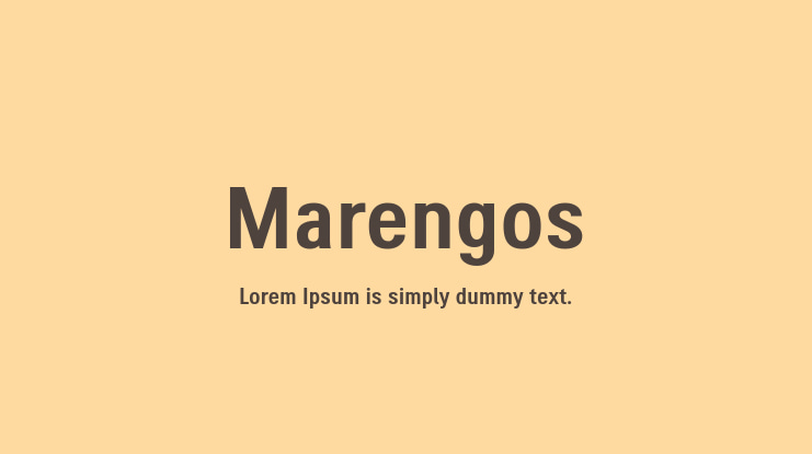 Marengos Font