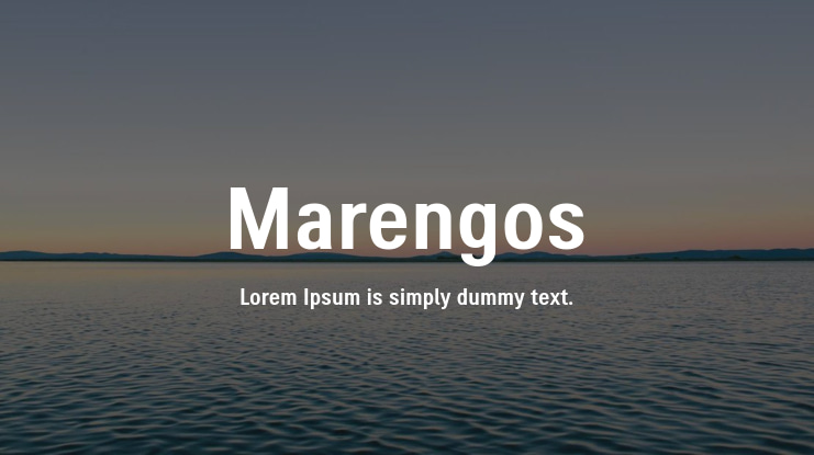 Marengos Font
