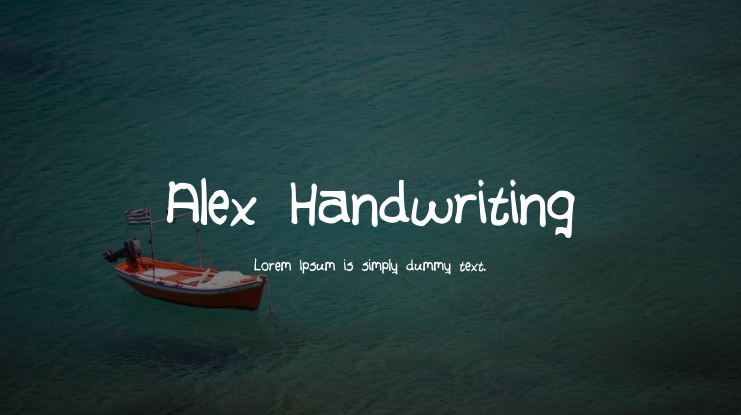 Alex Handwriting Font