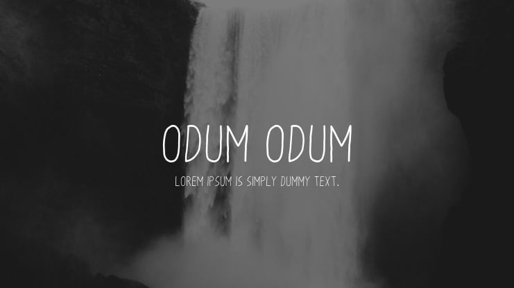 Odum Odum Font