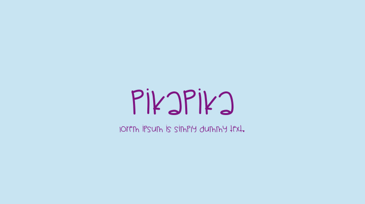 PikaPika Font