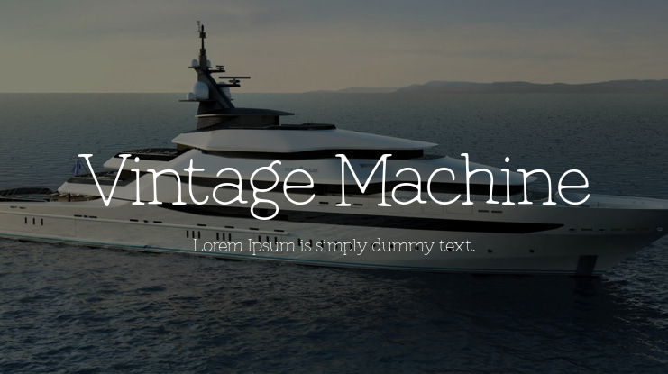 Vintage Machine Font