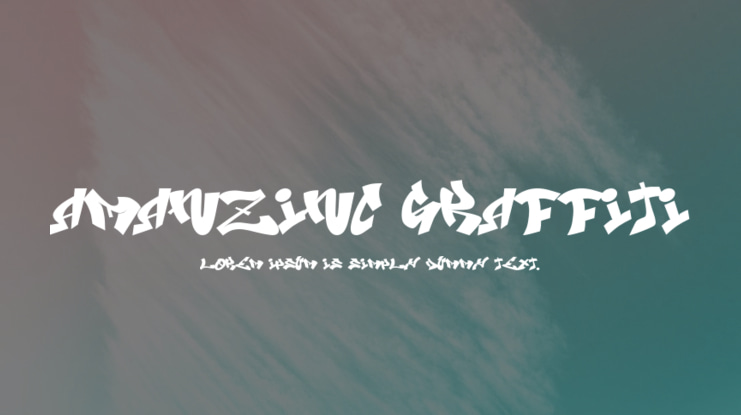 Amanzinc Graffiti Font
