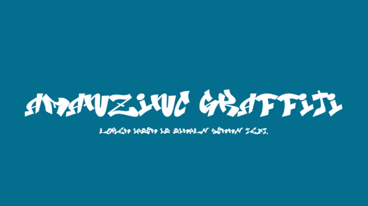 Amanzinc Graffiti Font