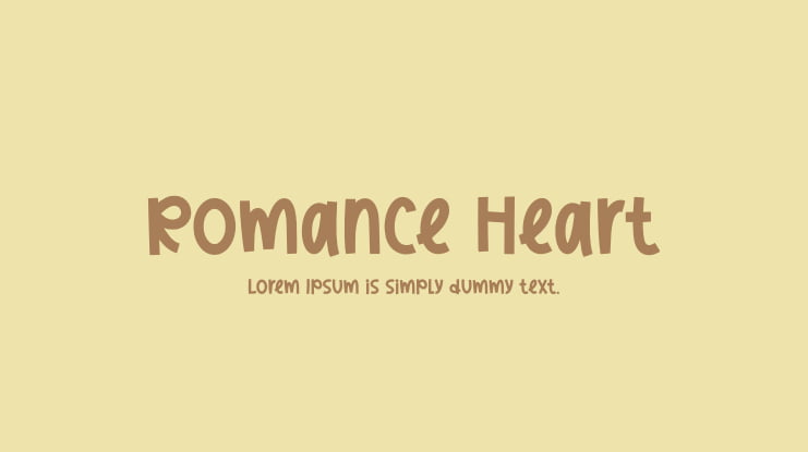 Romance Heart Font