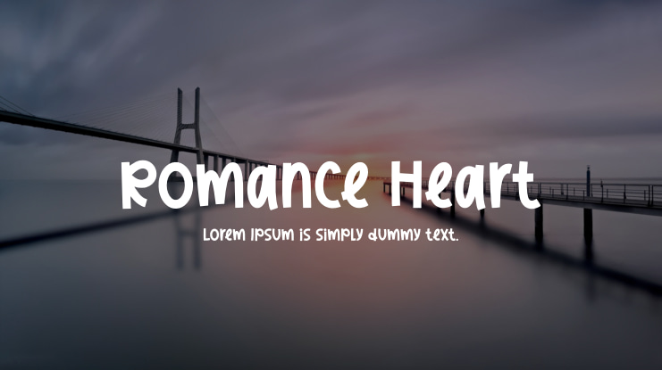 Romance Heart Font