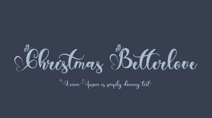 Christmas Betterlove Font