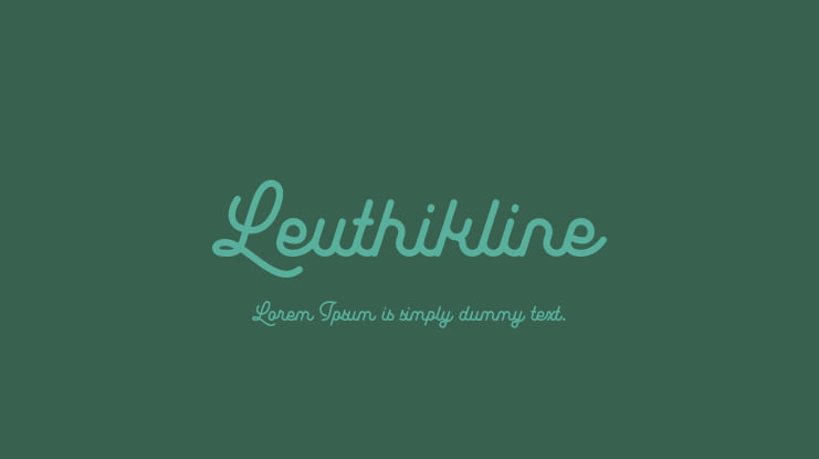 Leuthikline Font