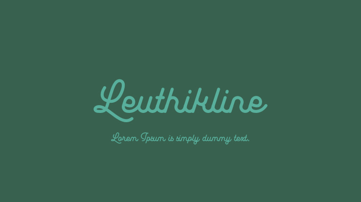 Leuthikline Font
