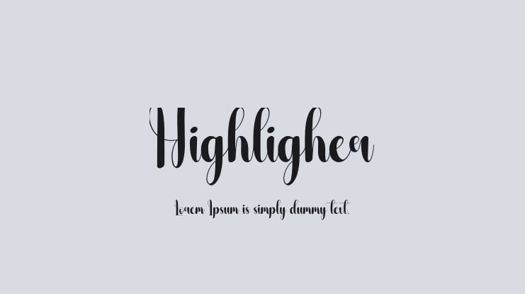 Highligher Font