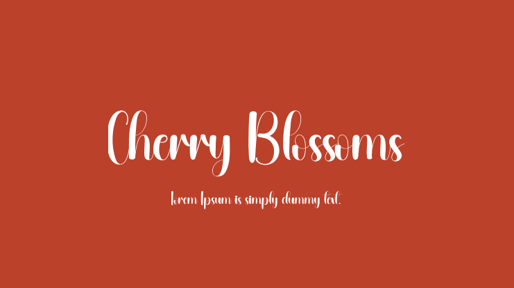 Cherry Blossoms Font