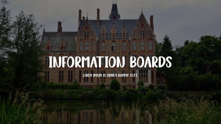 Information Boards Font