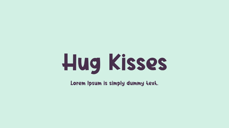 Hug Kisses Font