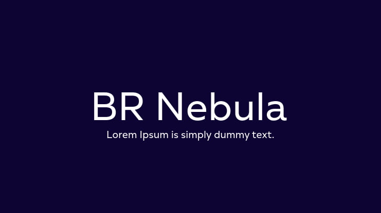 BR Nebula Font Family