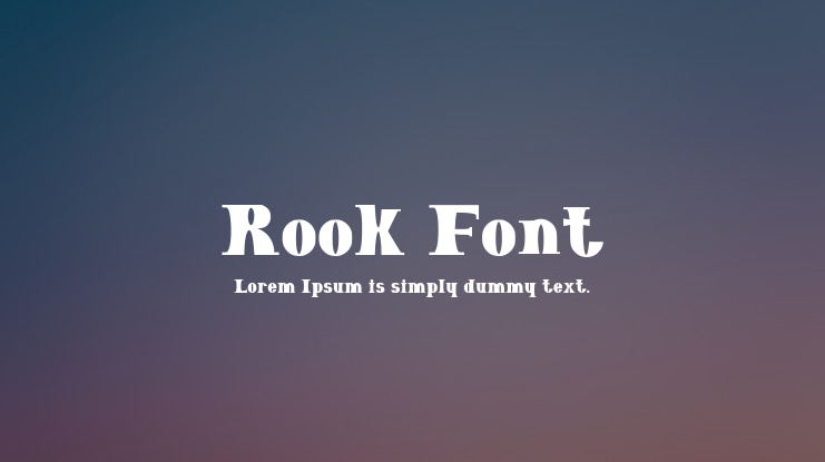 Rook Font