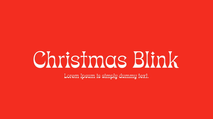 Christmas Blink Font