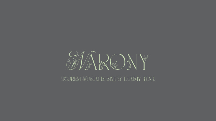 Narony Font