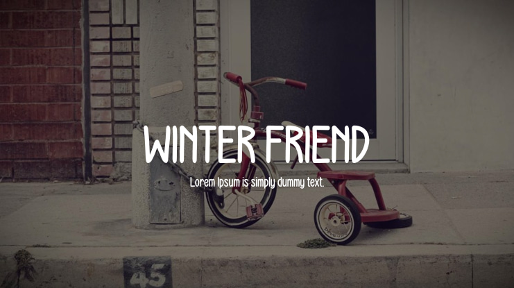 WINTER FRIEND Font