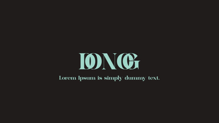 DONOG Font Family