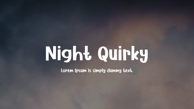 Night Quirky Font